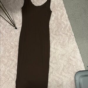 Ambiance Chocolate Brown Midi Dress